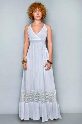 Vestido comprido Branco - Branco