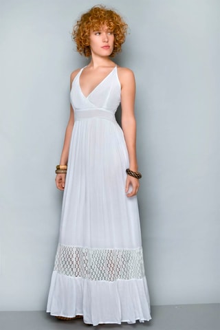 Vestido comprido Branco - Branco