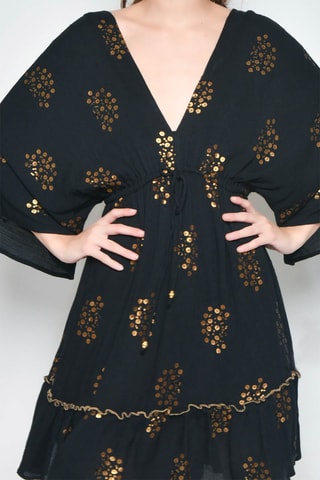 Vestido estilo patinadora - Preto - Preto