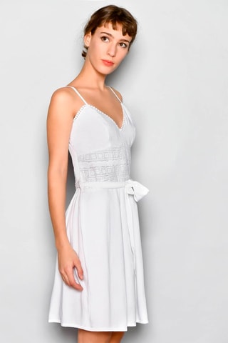 Vestido direito Branco - Branco