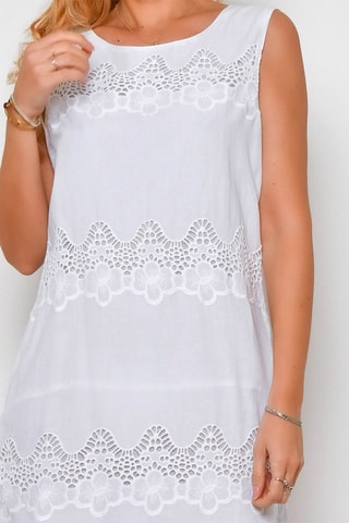 Vestido direito Branco - Branco