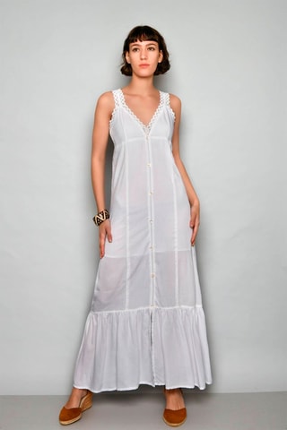 Vestido comprido Branco - Branco