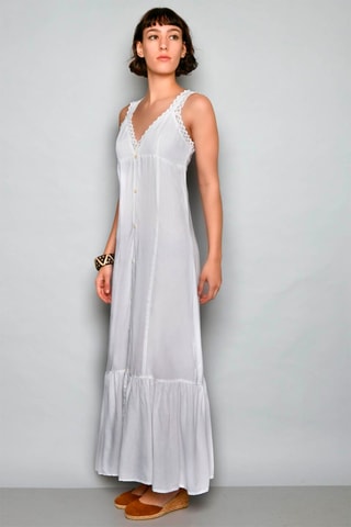 Vestido comprido Branco - Branco