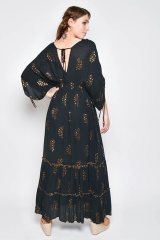 Vestido comprido - Preto - Preto