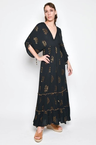 Vestido comprido - Preto - Preto