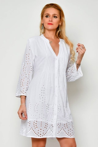 Robe chemise - Blanc