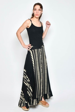 Saia comprida - Preto - Branco e preto