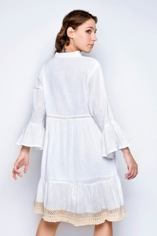 Vestido estilo patinadora - Branco -  e 