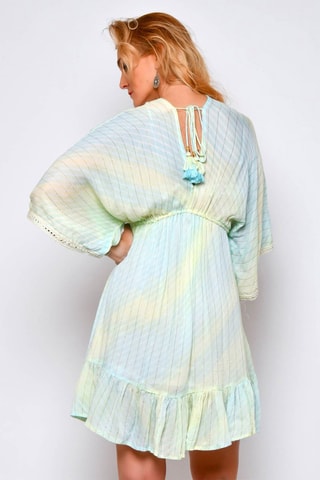 Cafetã com folhos Verde - Verde