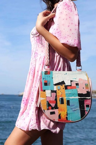 Borsa a tracolla in pelle vegan Ivy bag  - Multicolore