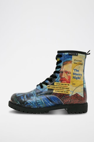 Stivaletti Vincent van Gogh The Starry Night Collage  - Multicolore