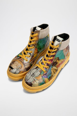 Stivaletti con zeppa Ancient Tales  - Multicolore