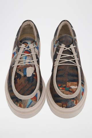 Stringate in pelle vegan Family Time  - Multicolore