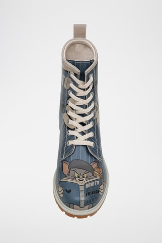 Stivaletti in pelle vegan Tom e Jerry Warner Bros  - Multicolore