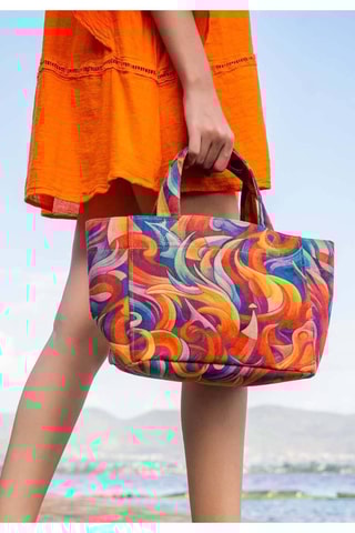 Borsa a mano Spirals of Colour  - Multicolore
