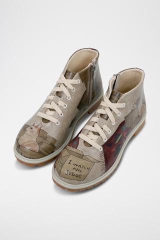 Stivaletti in pelle vegan - Watch and Judge  - Multicolore