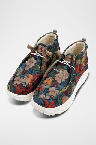 Sneakers platform in pelle vegan Nova - Multicolore