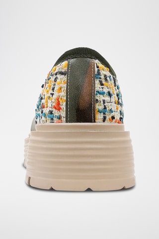 Stringate platform in pelle vegan Brooklyn  - Multicolore