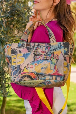 Borsa a mano Live and Save  - Multicolore