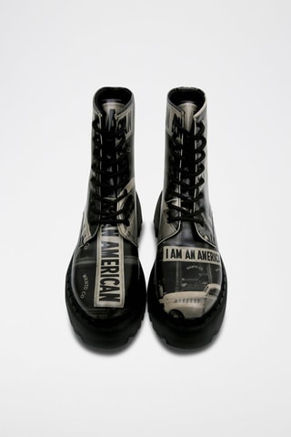 Stivaletti in pelle vegan I am an American  - Multicolore