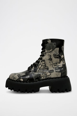 Stivaletti in pelle vegan Supper - Multicolore