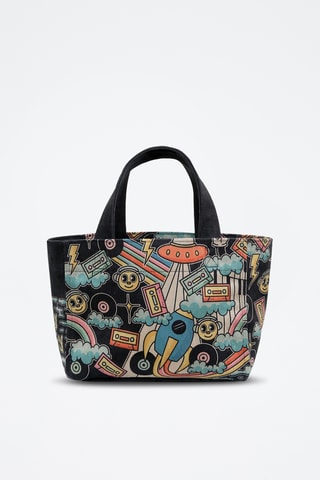 Borsa a mano in pelle vegan - Multicolore