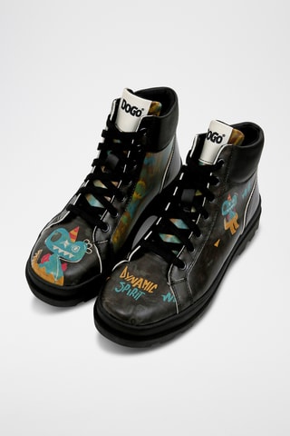 Stivaletti in pelle vegan Andriana - Multicolore