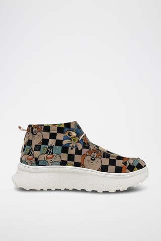 Stringate platform in pelle vegan Despicable Looney Tunes  - Multicolore