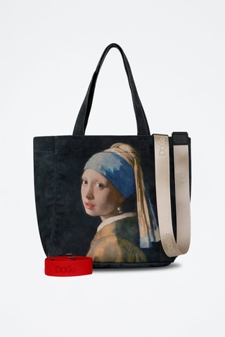 Tote bag Girl with a Pearl Earring - Multicolore