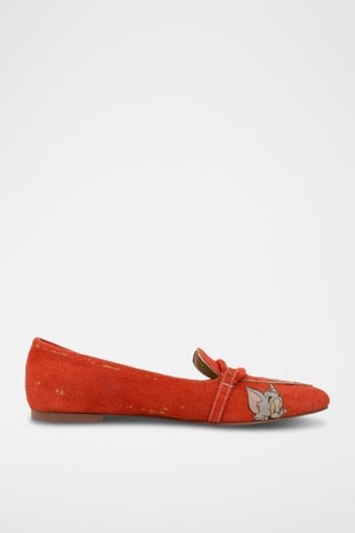 Ballerine in pelle vegan Tom & Jerry  - Multicolore