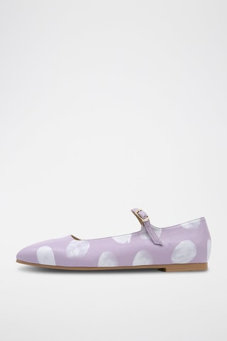 Ballerine in pelle vegan Brush Dots  - Multicolore