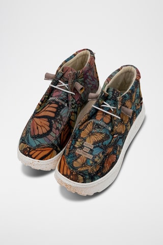 Stringate platform in pelle vegan Nova  - Multicolore