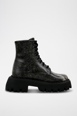 Stivaletti platform in pelle vegan Agent of Chaos  - Multicolore