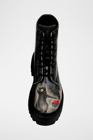 Stivaletti platform in pelle vegan Agent of Chaos  - Multicolore