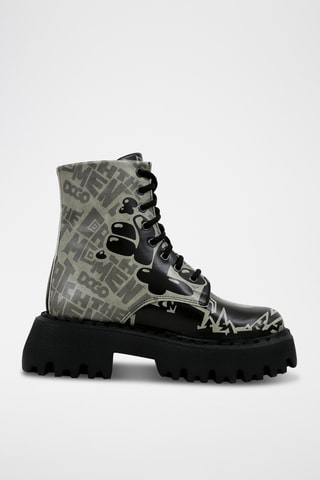 Stivaletti platform in pelle vegan Catch the Moment  - Multicolore