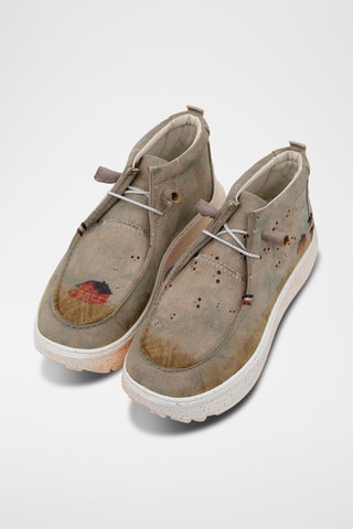 Stringate platform in pelle vegan Nova  - Multicolore