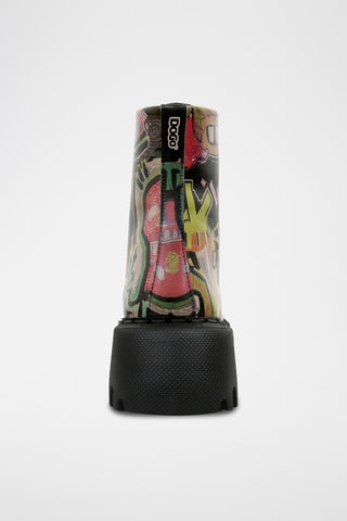 Stivaletti platform in pelle vegan Human Inspo  - Multicolore