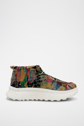 Sneakers platform in pelle vegan Nova - Multicolore