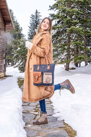 Stivaletti Bear and Flowers  - Multicolore