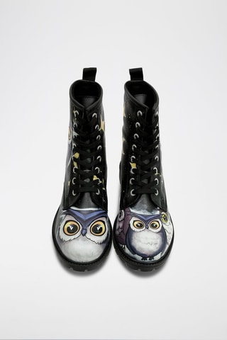 Stivaletti Owls Family - Multicolore