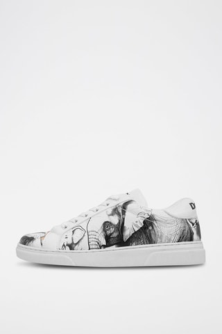 Sneakers in pelle vegan Sunset Animals  - Multicolore