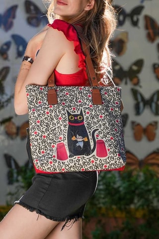 Shopping bag Cat and Mouse  - Multicolore