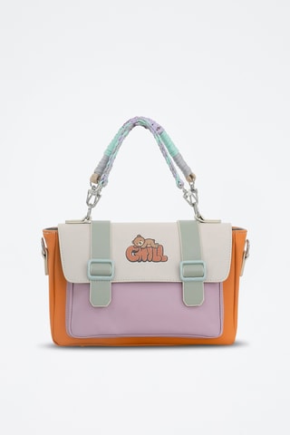 Borsa a mano in pelle vegan Sun  - Multicolore