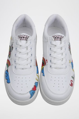 Sneakers in pelle vegan Titti Titti e Gatto Silvestro Looney Tunes  - Multicolore