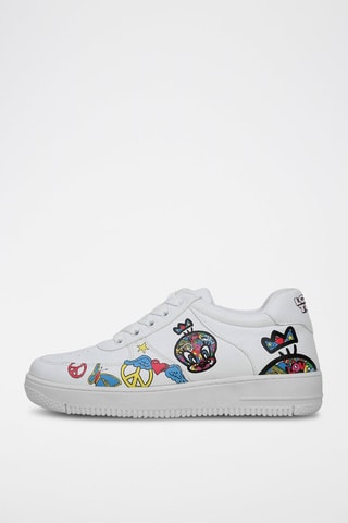 Sneakers in pelle vegan Titti Titti e Gatto Silvestro Looney Tunes  - Multicolore