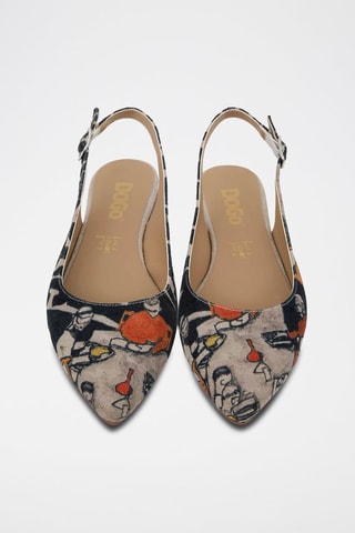 Ballerine in pelle vegan Supper - Multicolore