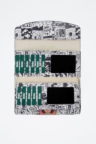 Portafoglio in pelle vegan Mira  - Multicolore