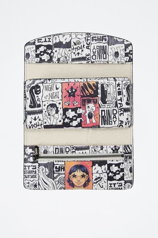 Portafoglio in pelle vegan Mira  - Multicolore