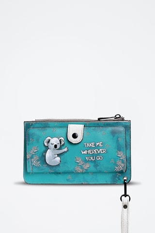 Portafoglio in pelle vegan Clarisse  - Multicolore