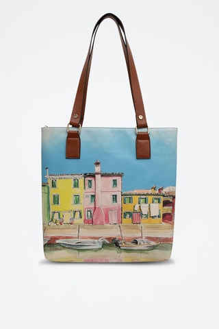 Shopping bag Burano Island - Multicolore